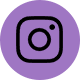 A purple circle with an instagram logo in the middle.